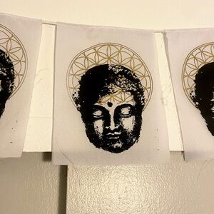 Buddha Head Tapestry Banner Hippie Gypsy